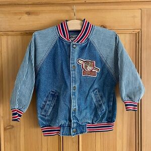 Vintage Oshkosh Baseball Denim Jacket